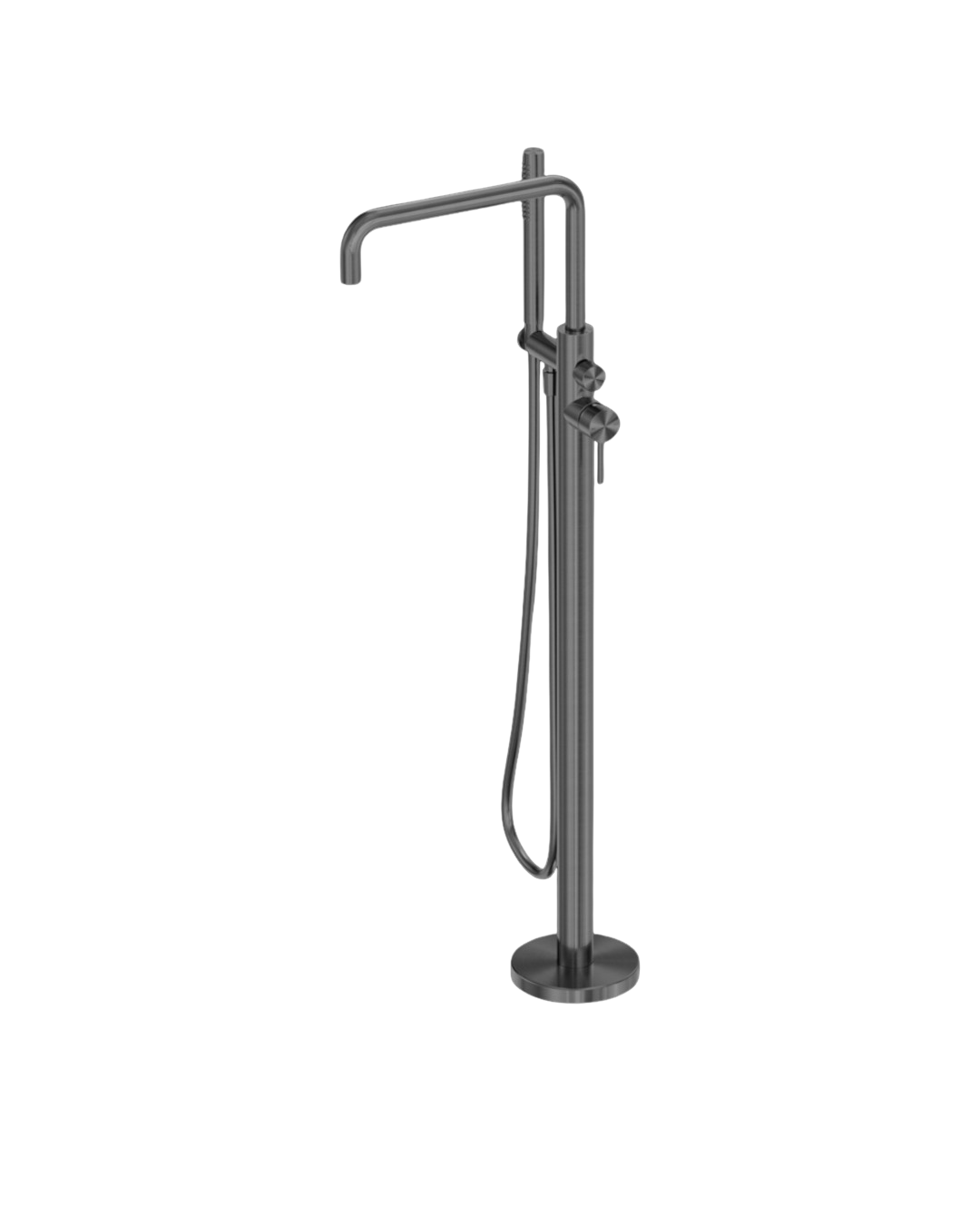 Owen &amp; Finch Luxury Freestanding Faucet – 316L Stainless Steel Brushed Graphite (PVD) – Bath and Basin Faucet – (OF162203a02GR)