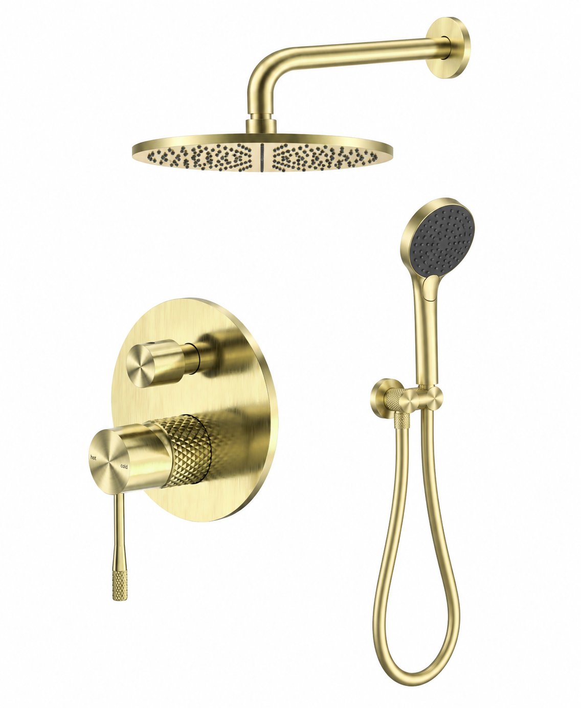 Complete Inbouw Regendoucheset | Geborsteld Champagne Goud PVD | Owen & Finch