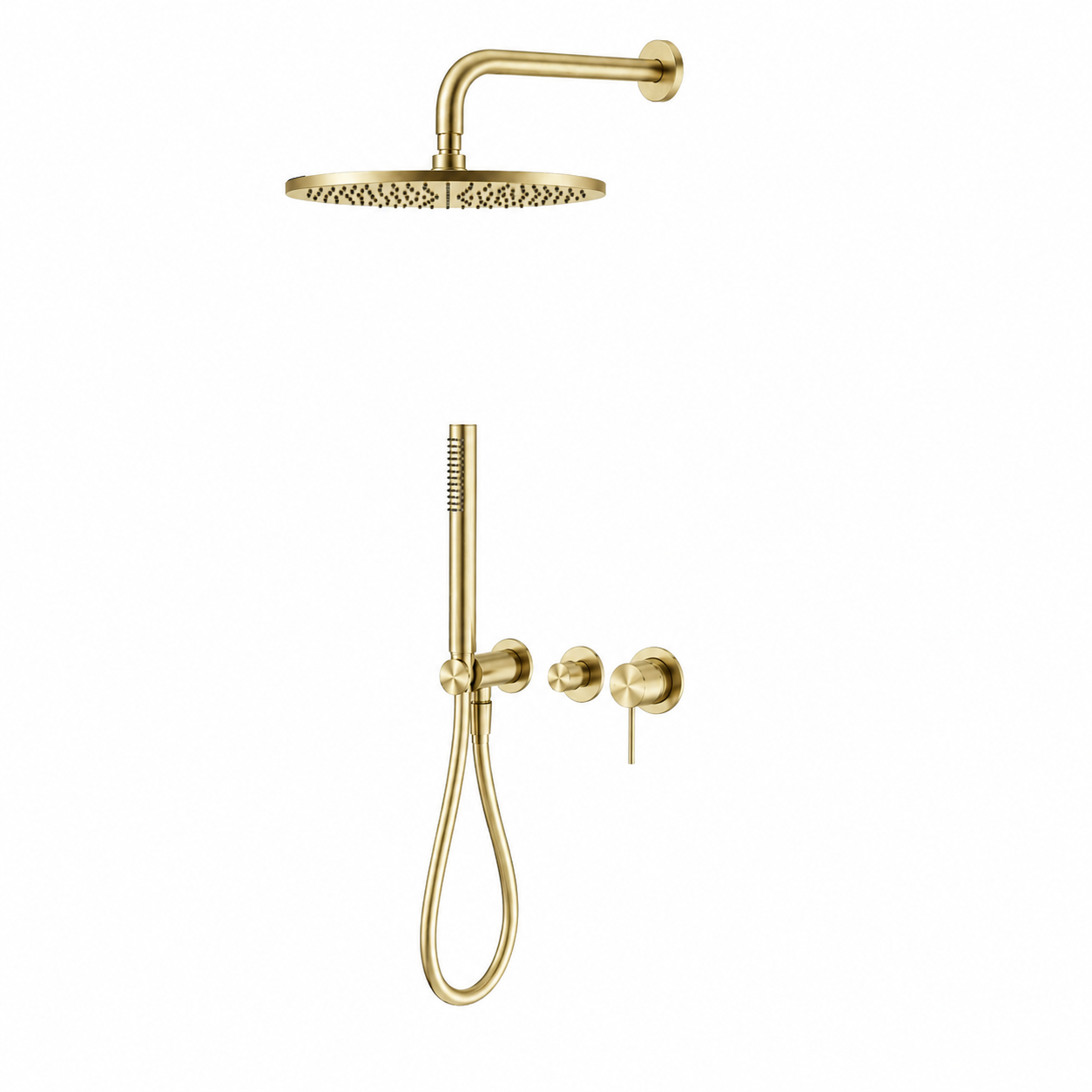 Complete Inbouw Regendoucheset | Geborsteld Champagne Goud PVD | Owen & Finch (OF221914BG)
