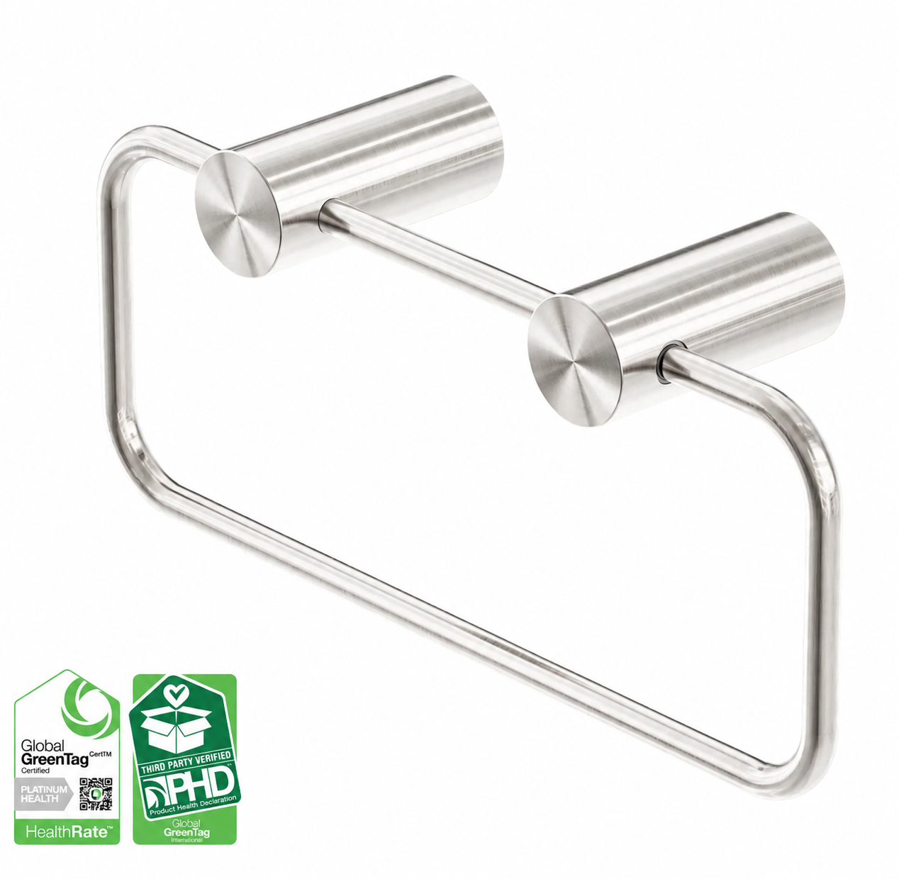Handdoekring 316L RVS Geborsteld Nikkel | Owen & Finch (OF1680BN)
