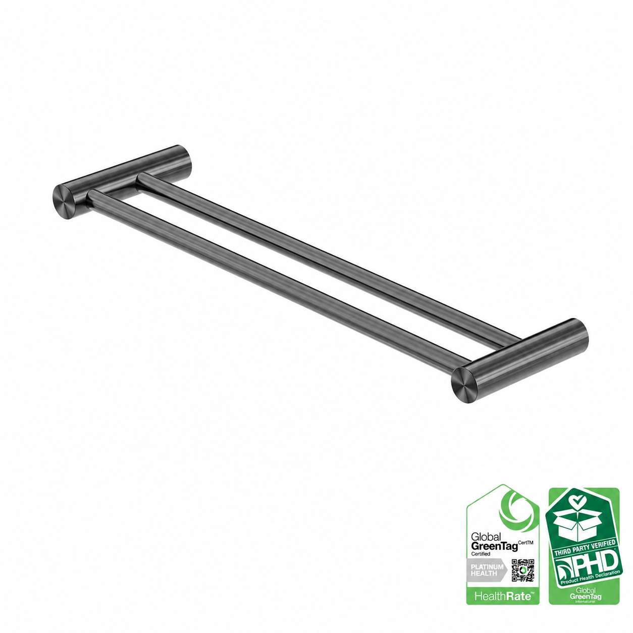 Handdoekrek 316L RVS Geborsteld Grafiet PVD | Owen & Finch