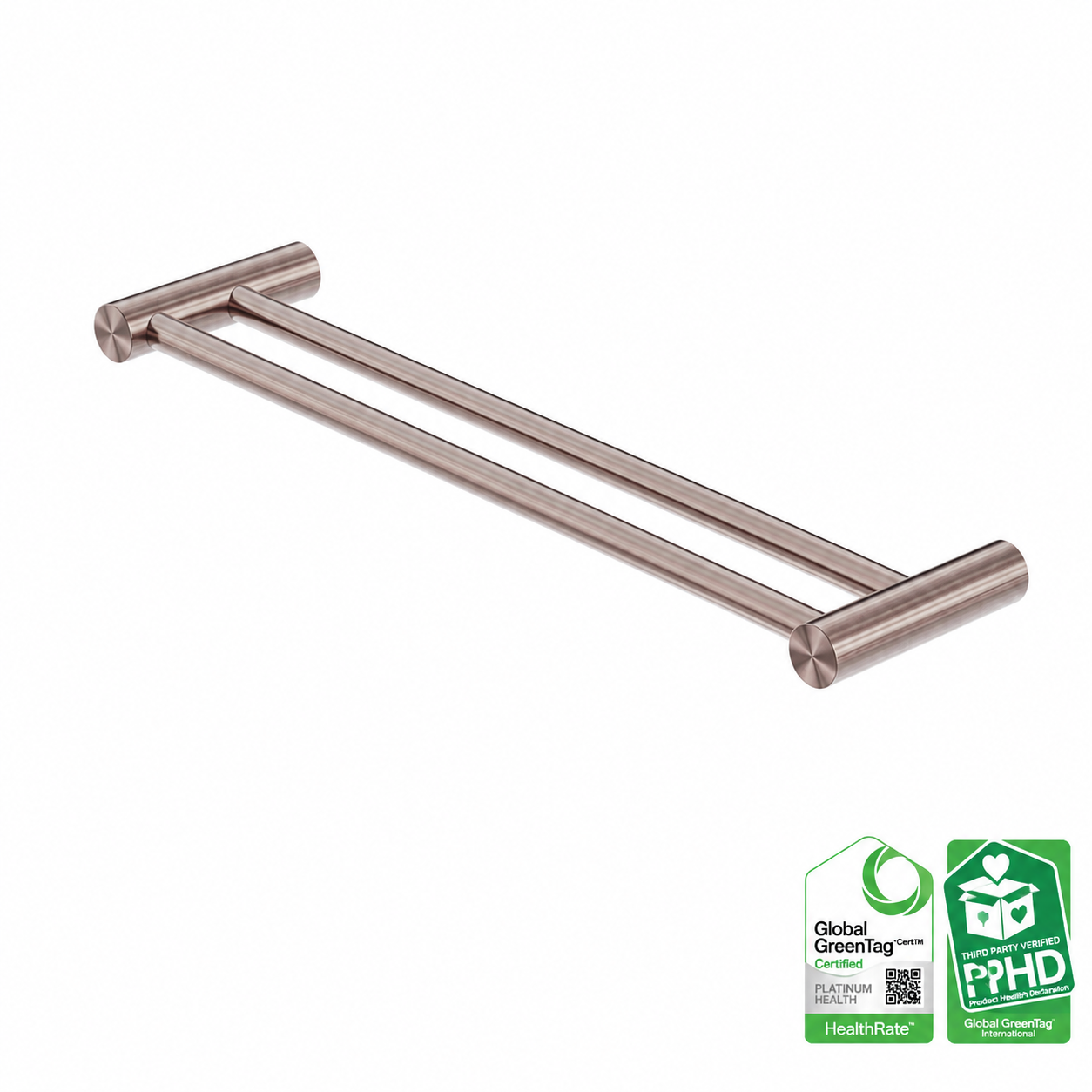 Owen &amp; Finch 316L Stainless Steel Towel Rack, Double Brushed Satin Bronze PVD