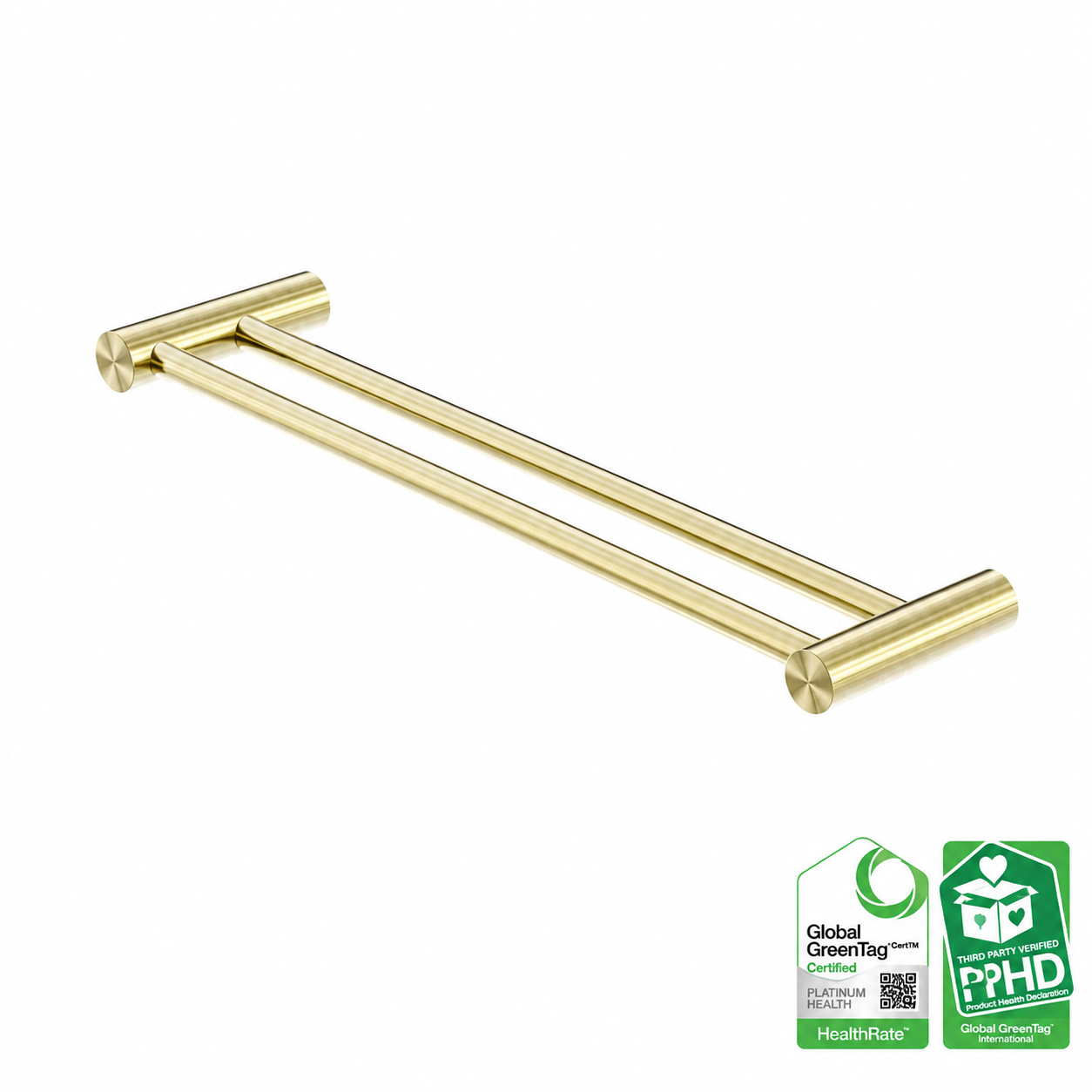 Handdoekrek 316L RVS Geborsteld Champagne Goud PVD | Owen & Finch