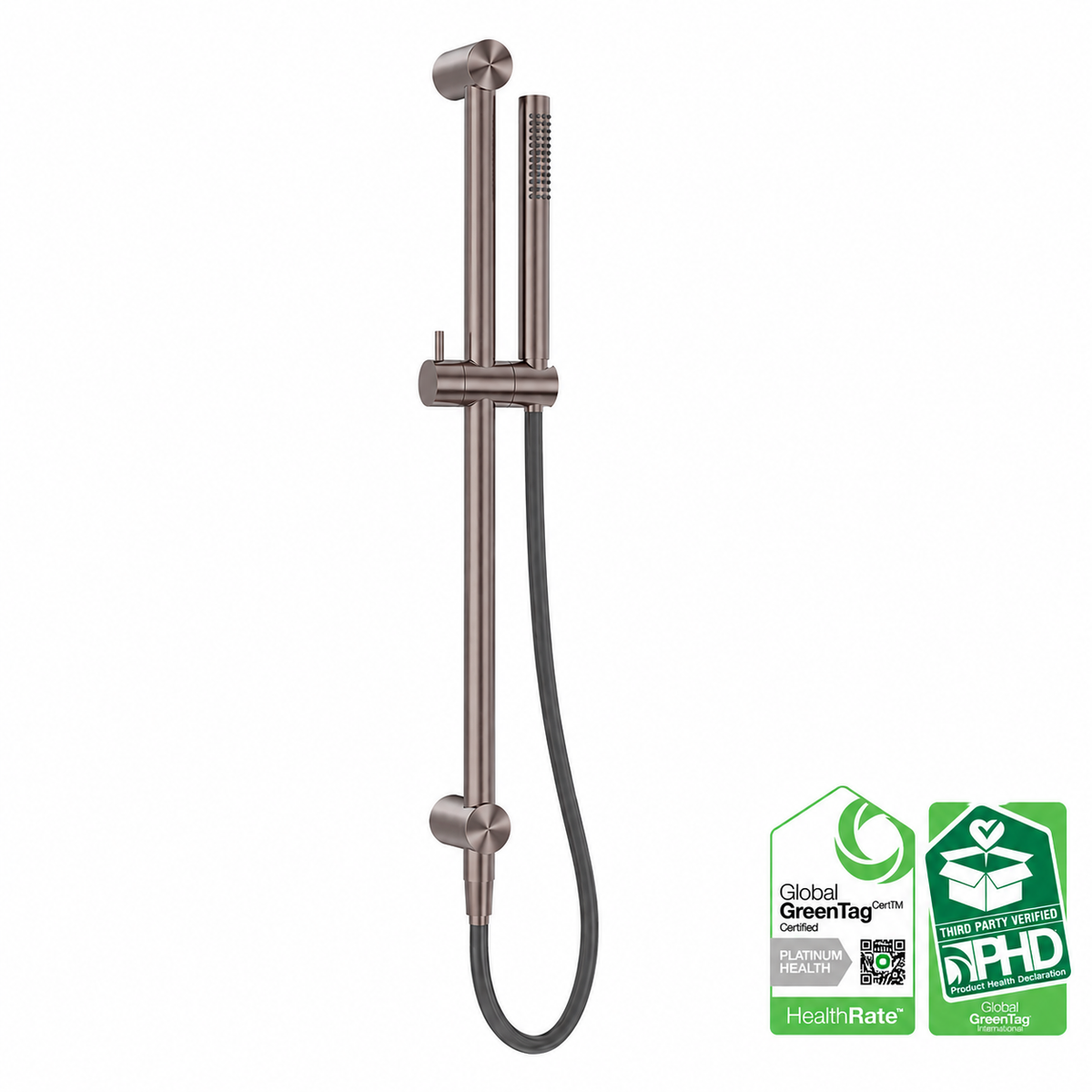 Buitendouche Met Glijstang 316L RVS Geborsteld Satijn Brons PVD | Owen & Finch (OF162205b01BZ)