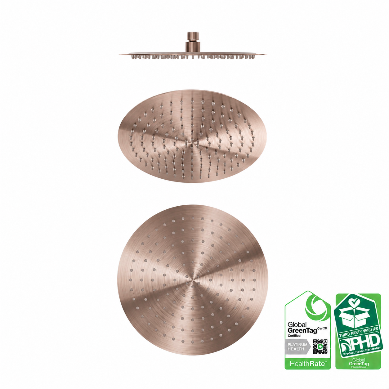 Owen &amp; Finch 316L Stainless Steel Shower Head Brushed Satin Bronze 300mm PVD (OF508041BZ)