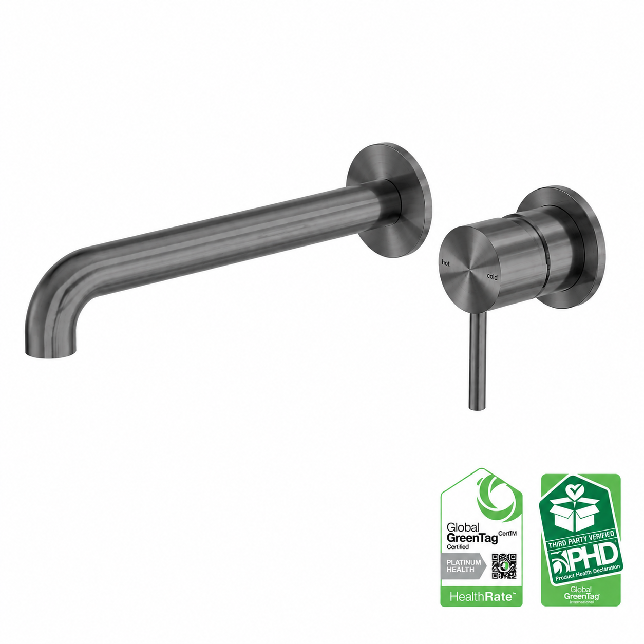 Owen &amp; Finch Built-in Wall Mixer - 316L Stainless Steel - Brushed Graphite (PVD) - Indoor &amp; Outdoor (OF162210bGR)