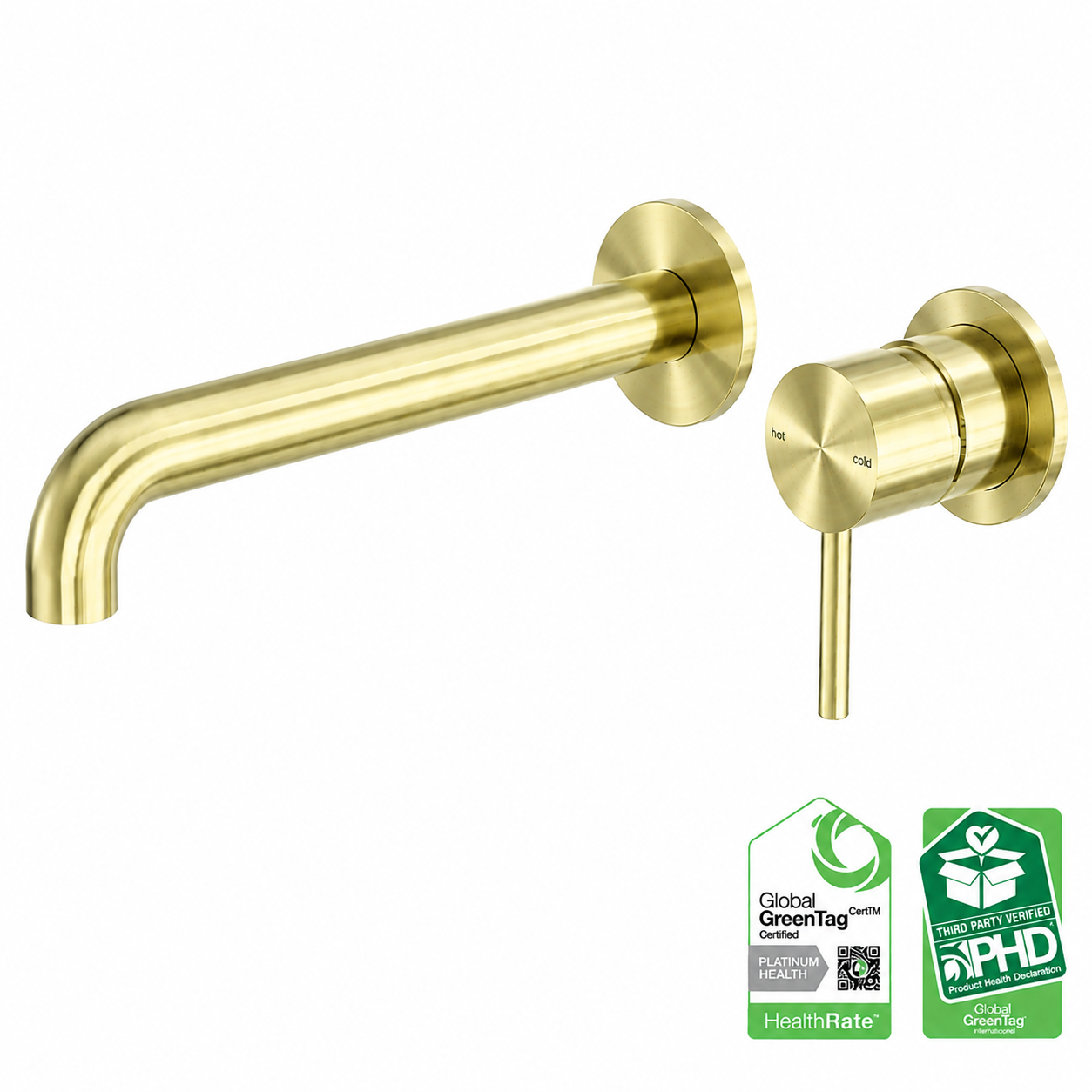 Owen &amp; Finch Built-in Wall Mixer - 316L Stainless Steel - Brushed Champagne Gold (PVD) - Indoor &amp; Outdoor (OF162210bBG)