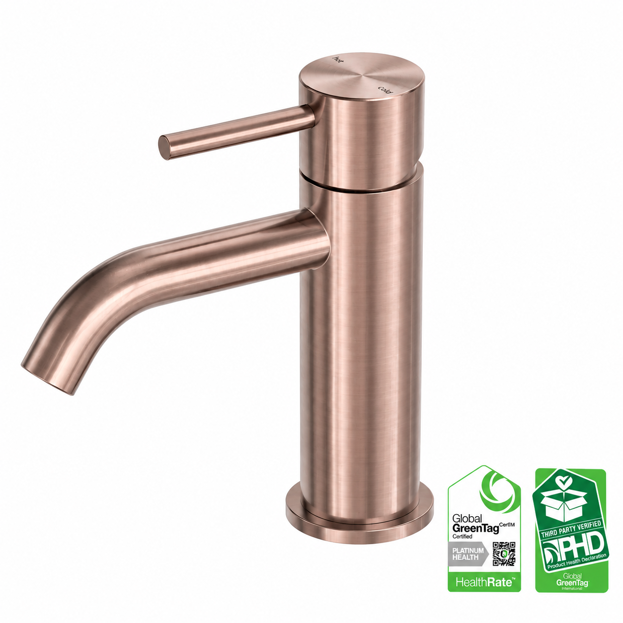 Owen &amp; Finch Low Basin Faucet - 316L Stainless Steel - Brushed Satin Bronze (PVD) - Indoor &amp; Outdoor Use (OF162201BZ)