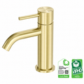 Owen &amp; Finch Low Basin Faucet - 316L Stainless Steel - Brushed Champagne Gold (PVD) - Indoor &amp; Outdoor Use (OF162201BG)