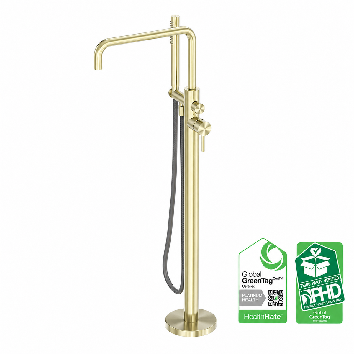 Buiten Badkraan Vrijstaand 316L RVS Geborsteld Champagne Goud PVD | Owen & Finch (OF162203a01BG)