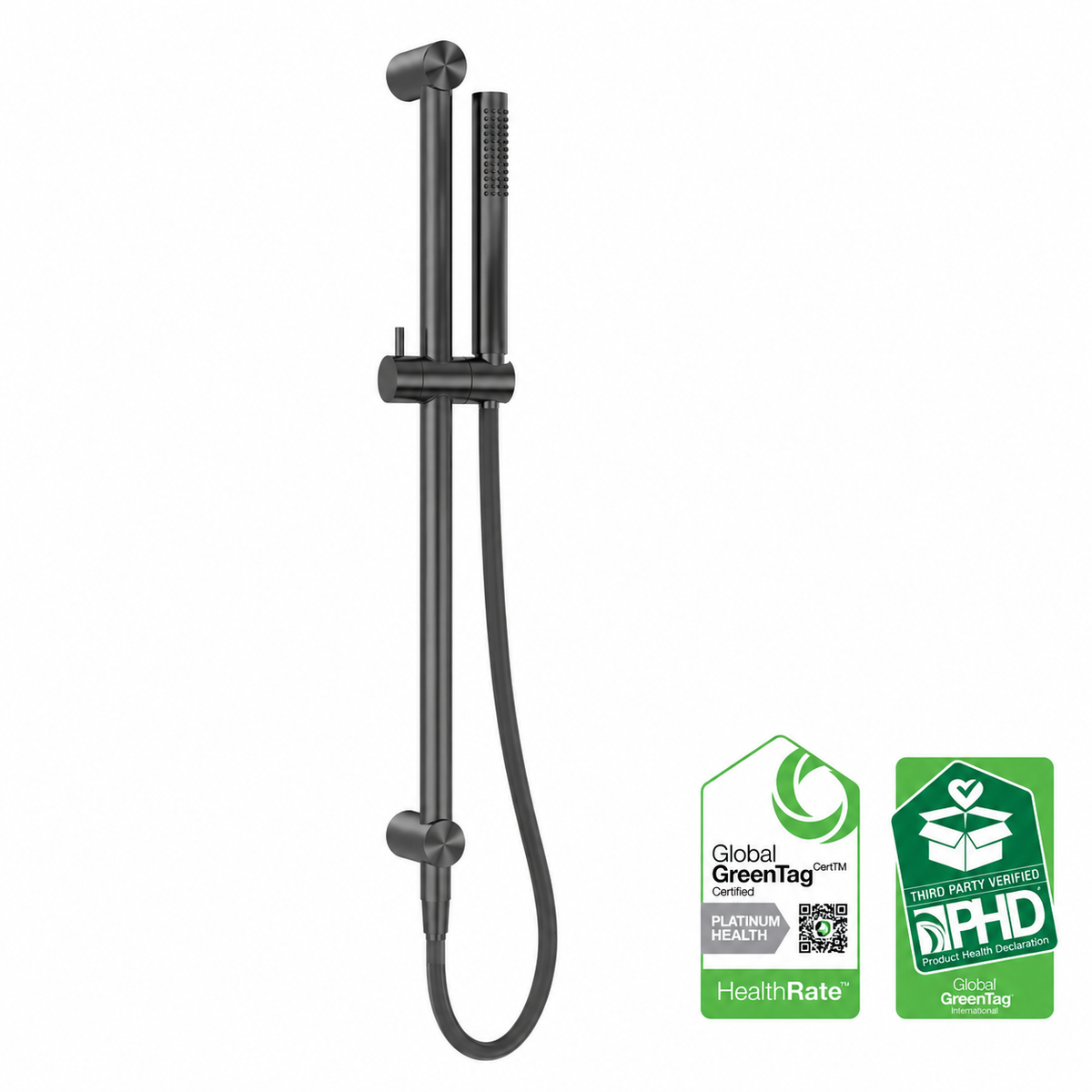 Owen &amp; Finch 316L Stainless Steel Hand Shower with Sliding Rod Brushed Graphite PVD (OF162205b02GR)