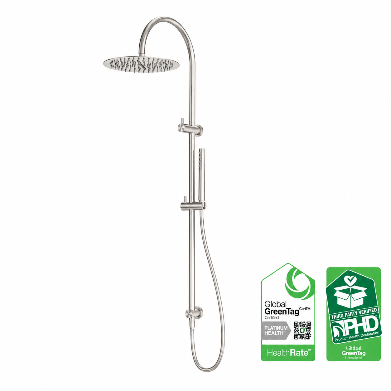 Owen &amp; Finch 316L Stainless Steel Shower Set Brushed Nickel With Mixer Tap (OF162205c02BN)