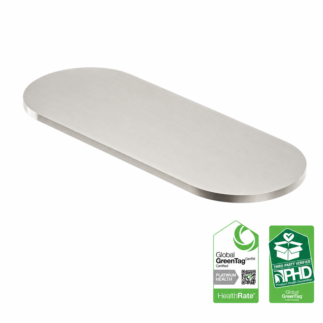 Owen &amp; Finch 316L Stainless Steel Shelf Brushed Nickel