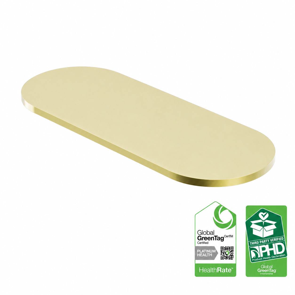 Owen &amp; Finch 316L Stainless Steel Shelf Brushed Champagne Gold PVD