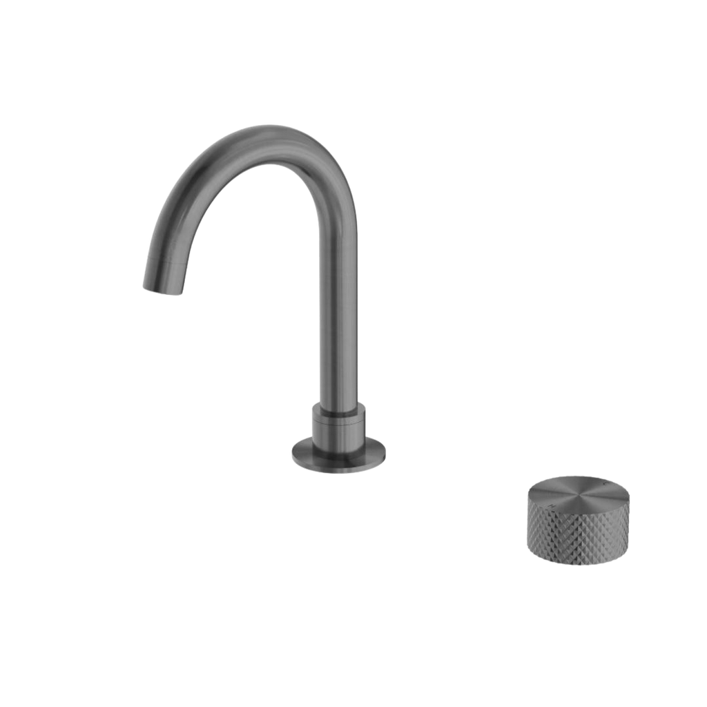 Owen &amp; Finch 2-Hole Progressive Basin Mixer Low Model Brushed Graphite PVD (OF252001GR)