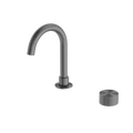 Wastafelkraan Laag Model Geborsteld Grafiet PVD met Diamantkarteling | Owen & Finch (OF252001GR)