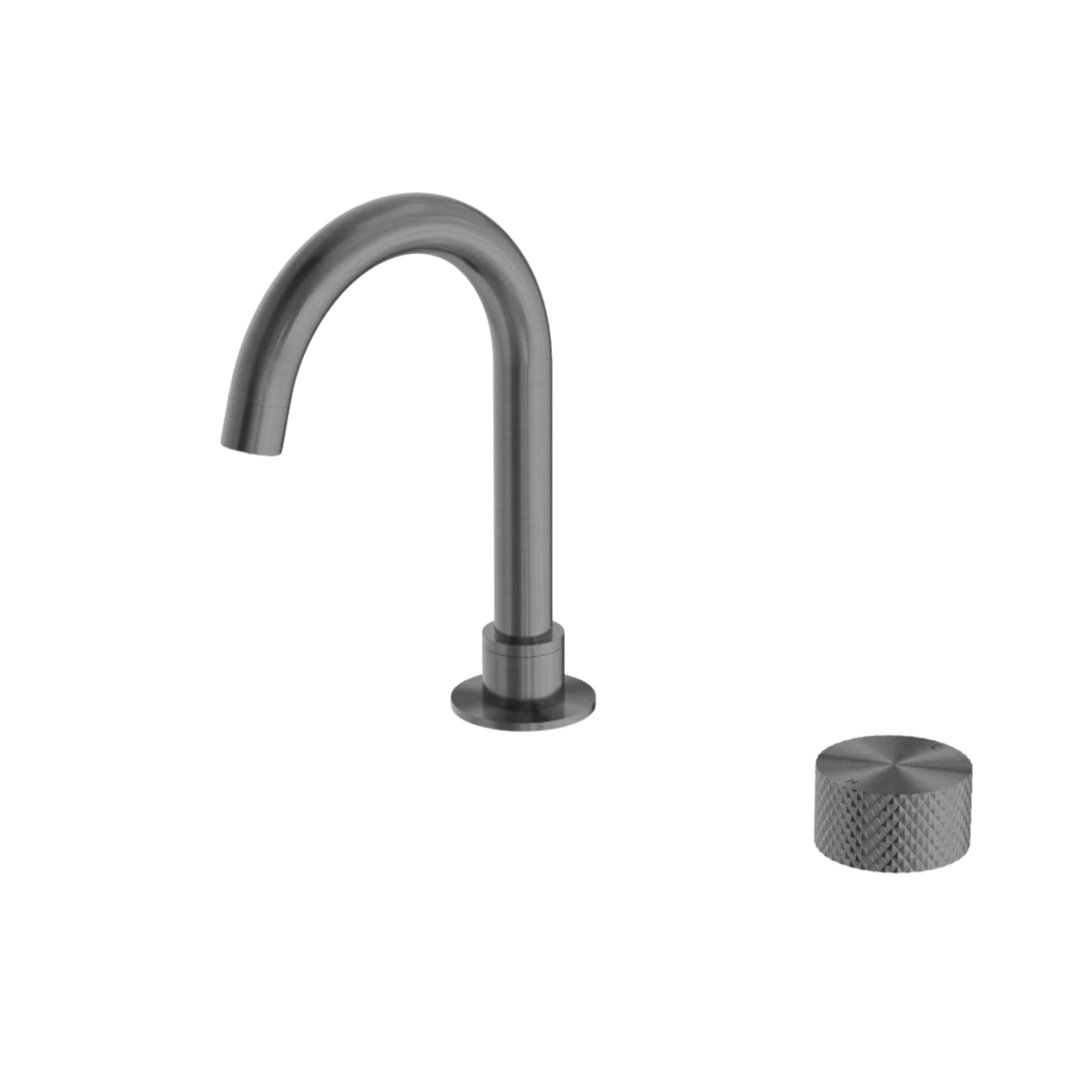 Owen &amp; Finch 2-Hole Progressive Basin Mixer Low Model Brushed Graphite PVD (OF252001GR)