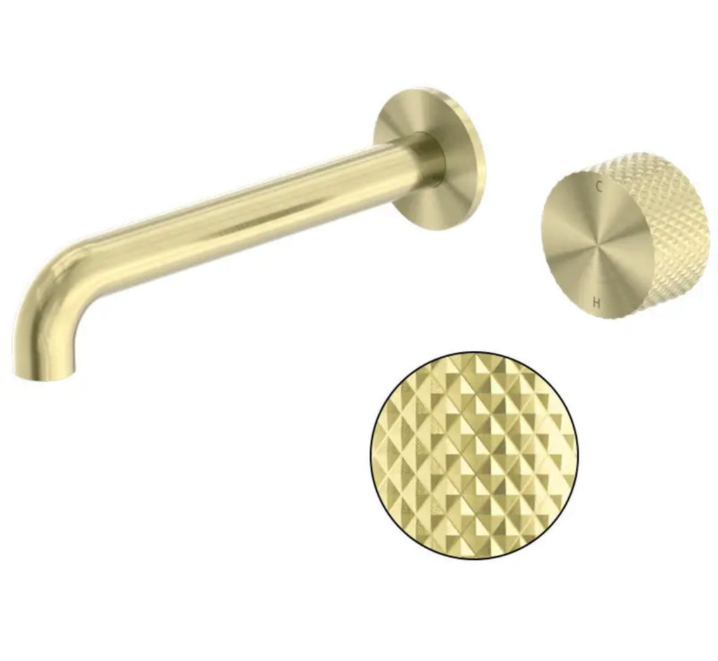 Owen &amp; Finch 2-Hole Progressive Wall Mixer Brushed Champagne Gold PVD (OF252007aBG)