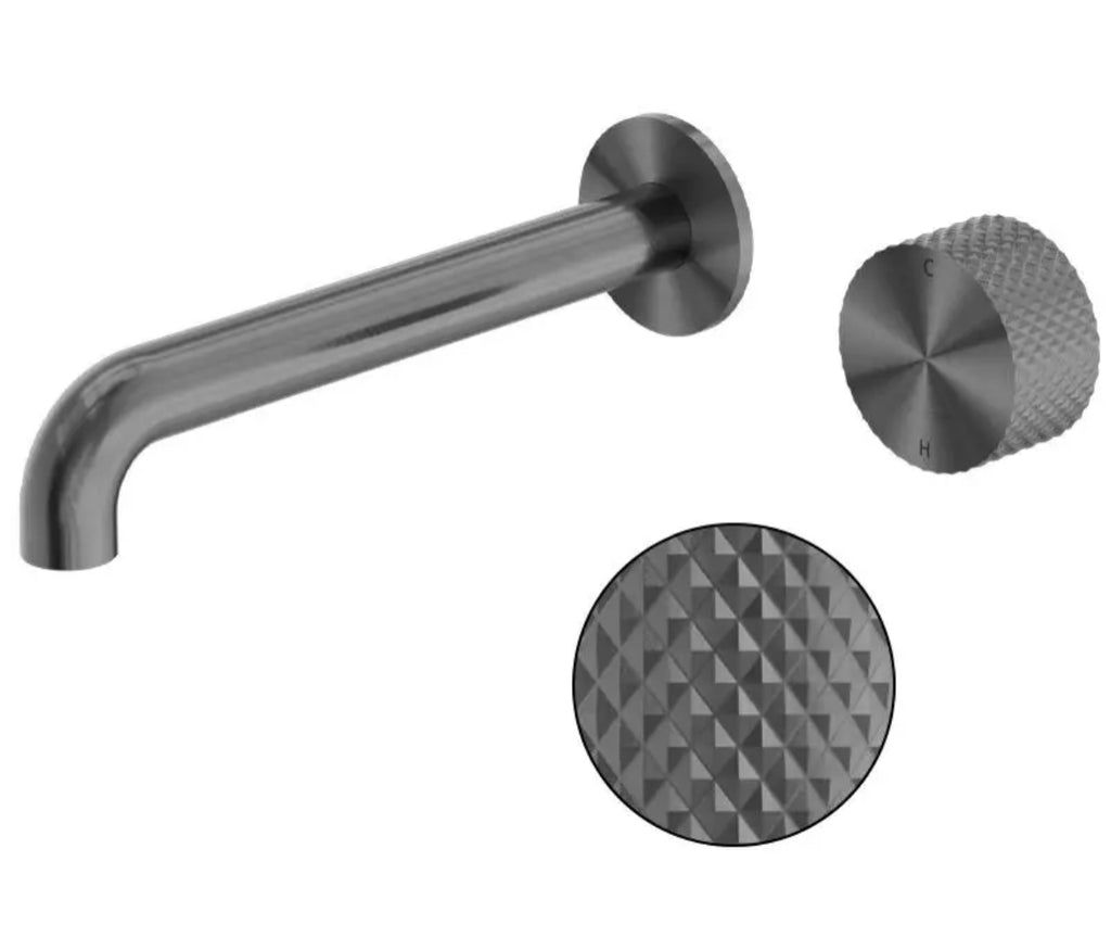 Owen &amp; Finch 2-Hole Progressive Wall Mixer Brushed Graphite PVD (OF252007aGR)