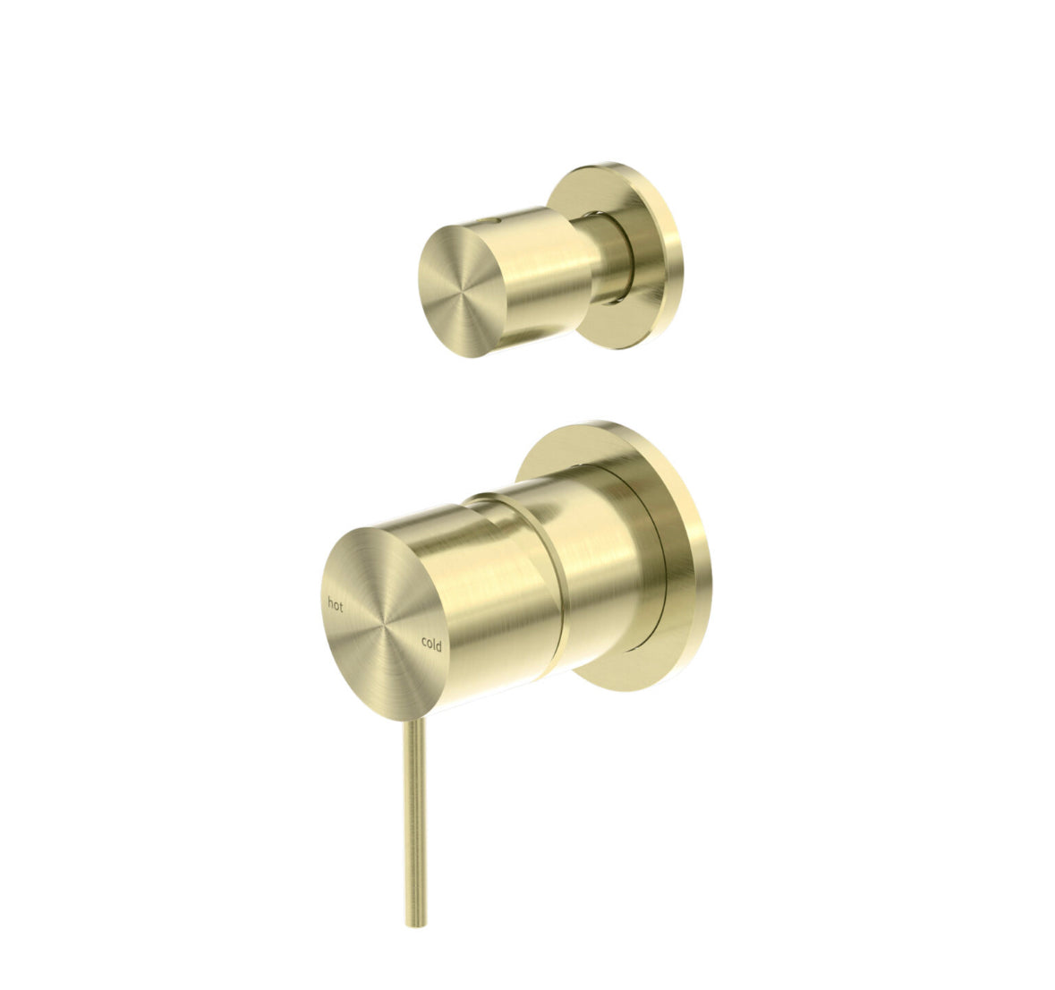 Owen &amp; Finch 2-Hole Built-in Mixer Tap with Vertical Diverter Brushed Champagne Gold PVD (OF221911sBG)