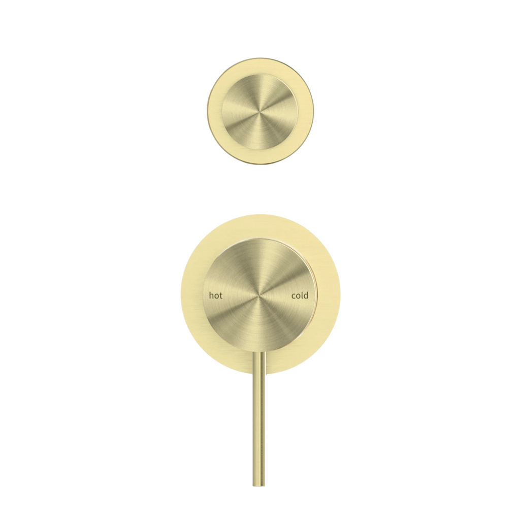 Owen & Finch Messing Inbouw Douchemengkraan met Omstel – Geborsteld Champagne Goud – PVD (OF221911sBG)