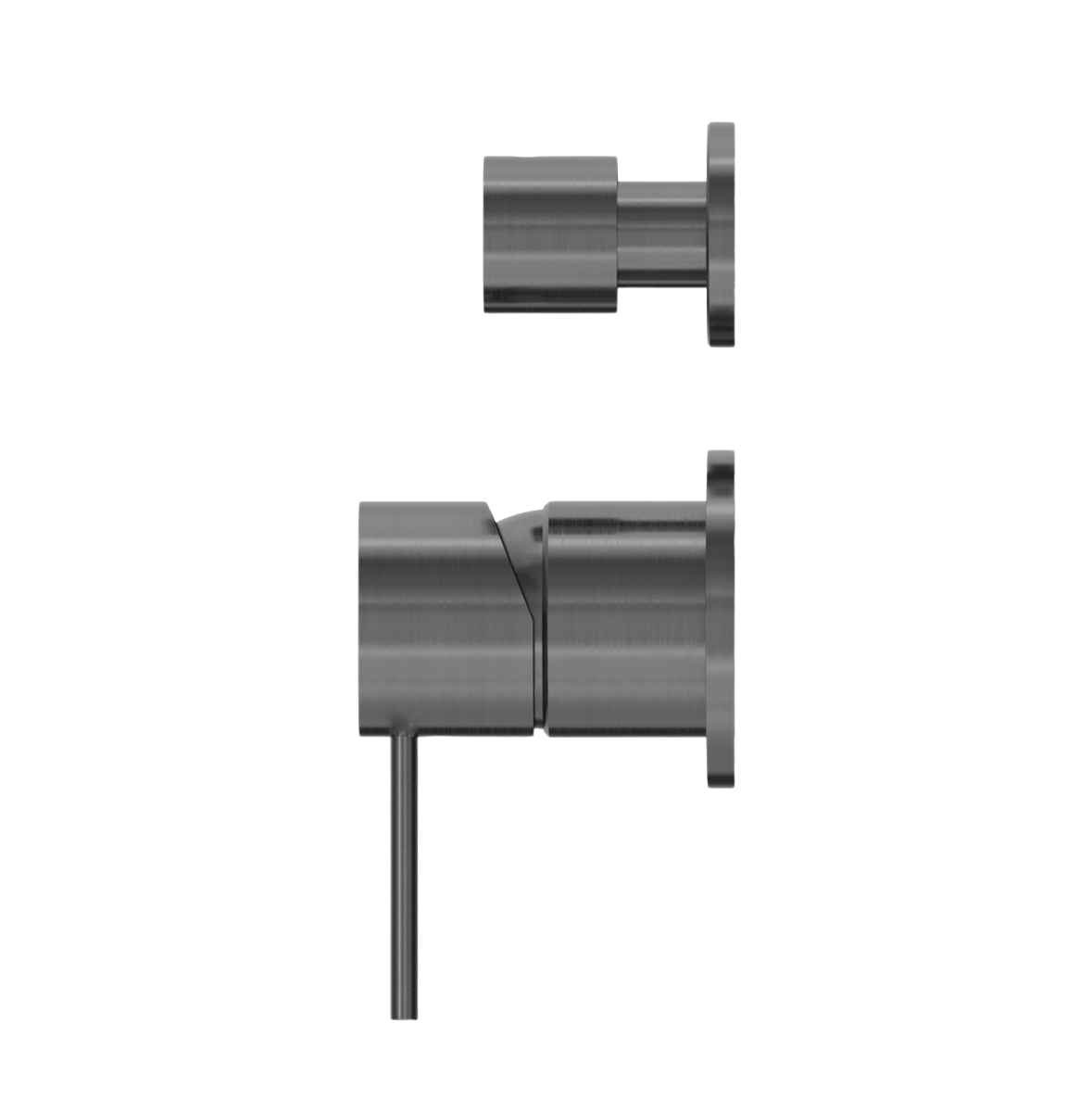 Owen &amp; Finch 2-Hole Built-in Mixer Tap with Vertical Diverter Gun Metal PVD (OF221911sGM)