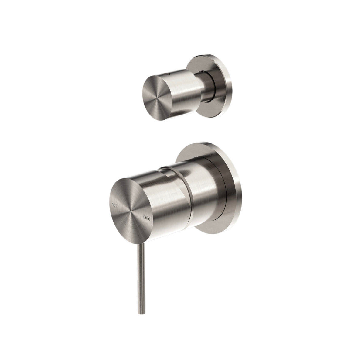 Owen &amp; Finch 2-Hole Built-in Mixer Tap with Vertical Diverter Brushed Nickel (OF221911sBN)