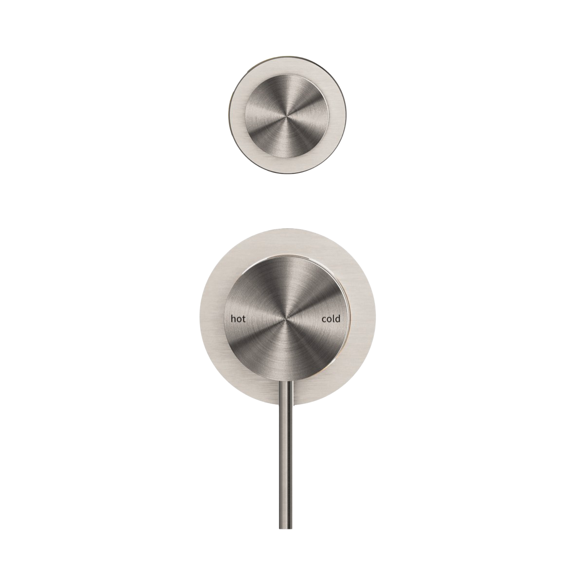 Owen &amp; Finch 2-Hole Built-in Mixer Tap with Vertical Diverter Brushed Nickel (OF221911sBN)