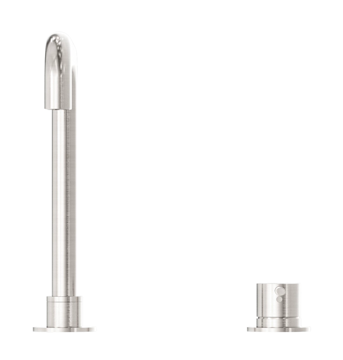 Owen &amp; Finch 2-Hole Built-in Basin Mixer Tap, Swivel, Brushed Nickel (OF221901cBN)