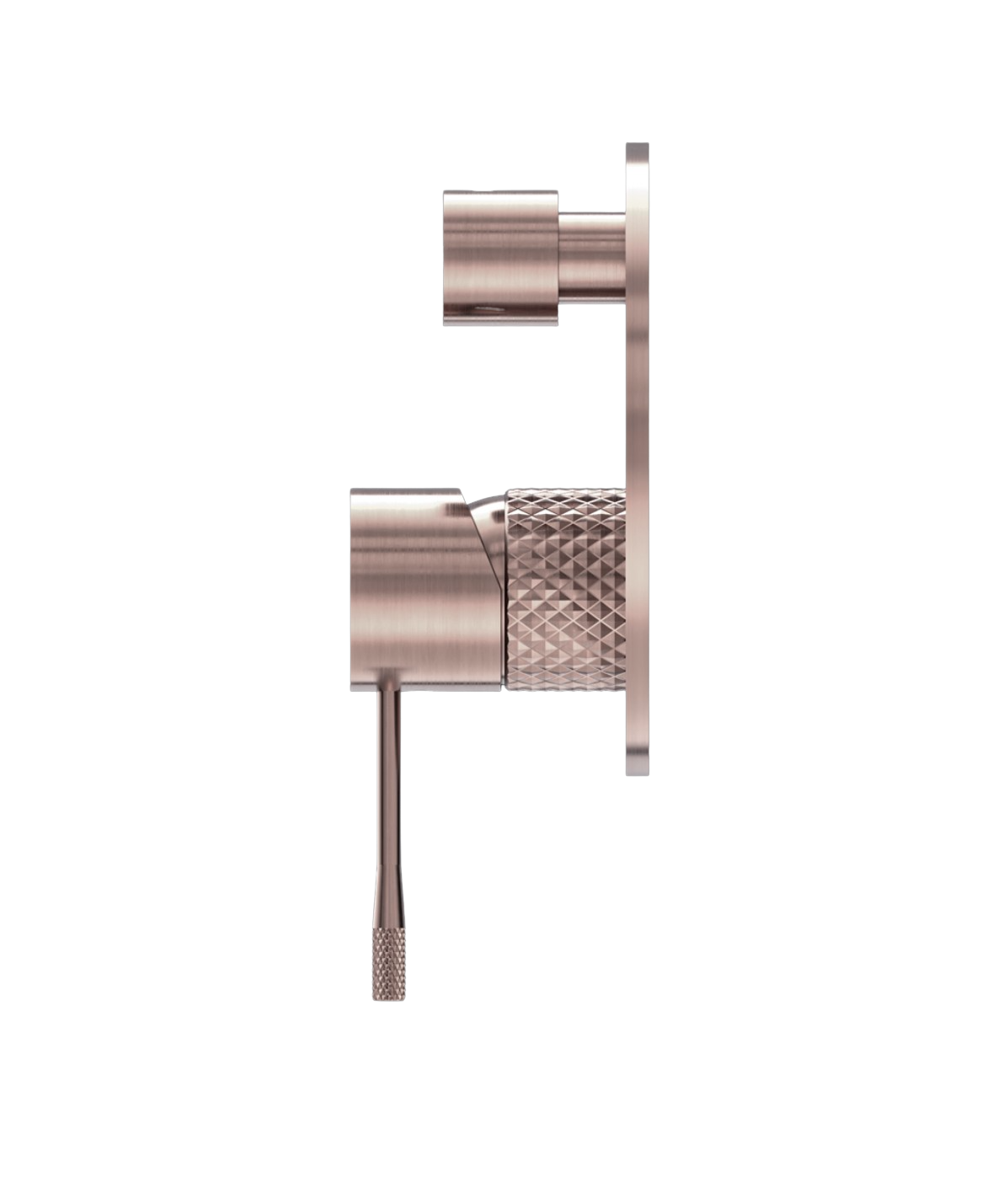 Owen &amp; Finch Brass Mixer Tap with Diverter &amp; Backplate – Brushed Satin Bronze PVD | Luxurious diamond knurling &amp; durable (OF251909aBZ)