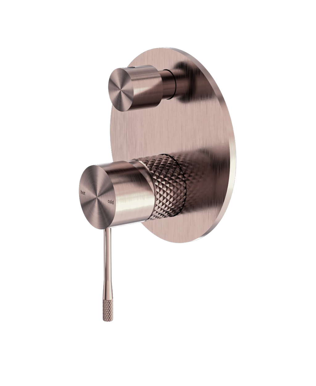 Owen &amp; Finch Brass Mixer Tap with Diverter &amp; Backplate – Brushed Satin Bronze PVD | Luxurious diamond knurling &amp; durable (OF251909aBZ)