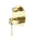 Inbouw Douchemengkraan Messing Met Omstel Geborsteld Champagne Goud PVD Met Diamantkarteling | Owen & Finch (OF251909aBG)