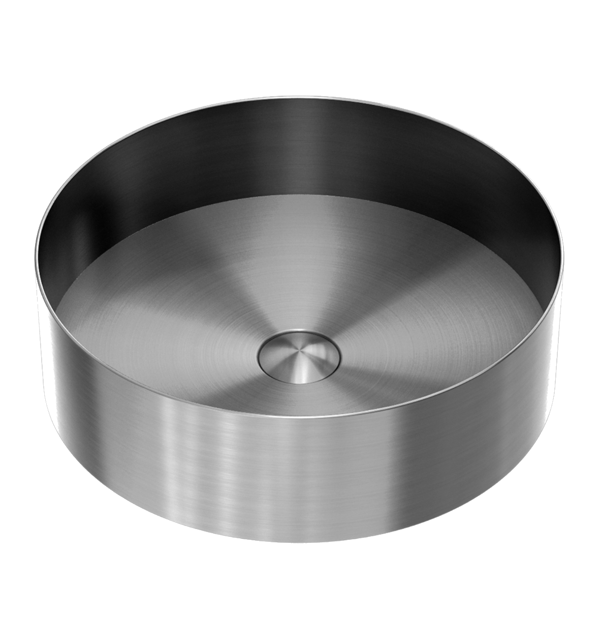 Owen &amp; Finch Washbasin Stainless Steel Round Brushed Graphite PVD (OFB401rGR)
