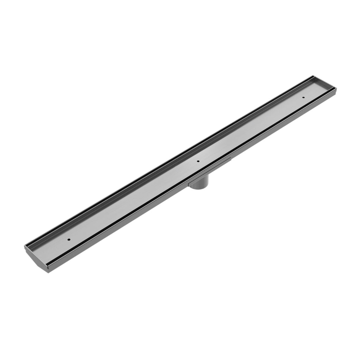 Owen &amp; Finch Shower Drain With Tile Grate Gun Metal PVD 900mm (OFFG002GM)