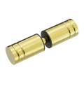 Glasknop Douchedeur Messing Geborsteld Champagne Goud PVD 10mm | Owen & Finch (OFSH301aBG)