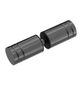 Glasknop Douchedeur Messing Geborsteld Gun Metal 10mm | Owen & Finch (OFSH301aGM)