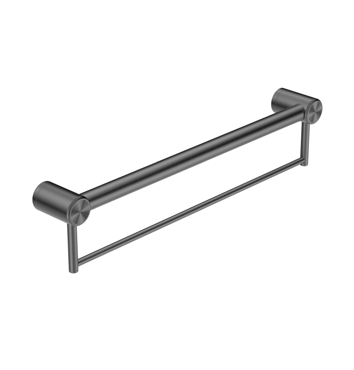 Owen &amp; Finch Care Towel Rack with Handle Gun Metal PVD (OFCR3212bGM)