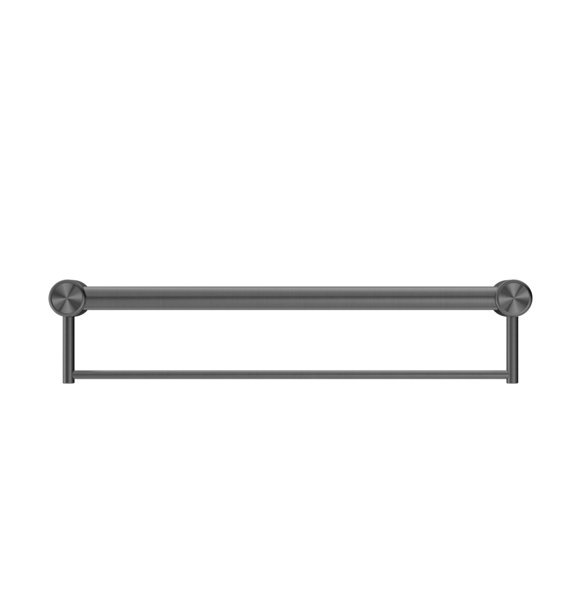 Owen &amp; Finch Care Towel Rack with Handle Gun Metal PVD (OFCR3212bGM)