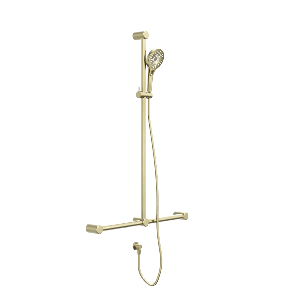 Owen & Finch RVS Care Doucheset Met Leuning Geborsteld Champagne Goud PVD (OFCS006BG)