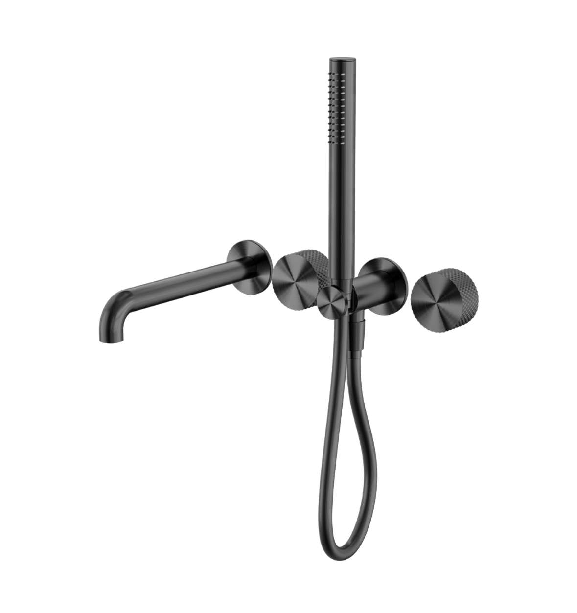 Owen &amp; Finch Progressive 4-Hole Built-in Bath Mixer Brushed Graphite PVD (OF252003b250GR)