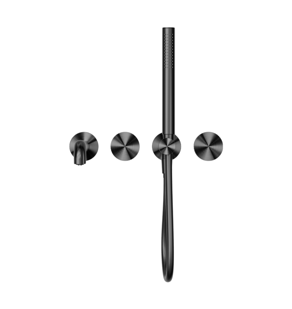 Owen &amp; Finch Progressive 4-Hole Built-in Bath Mixer Brushed Graphite PVD (OF252003b250GR)