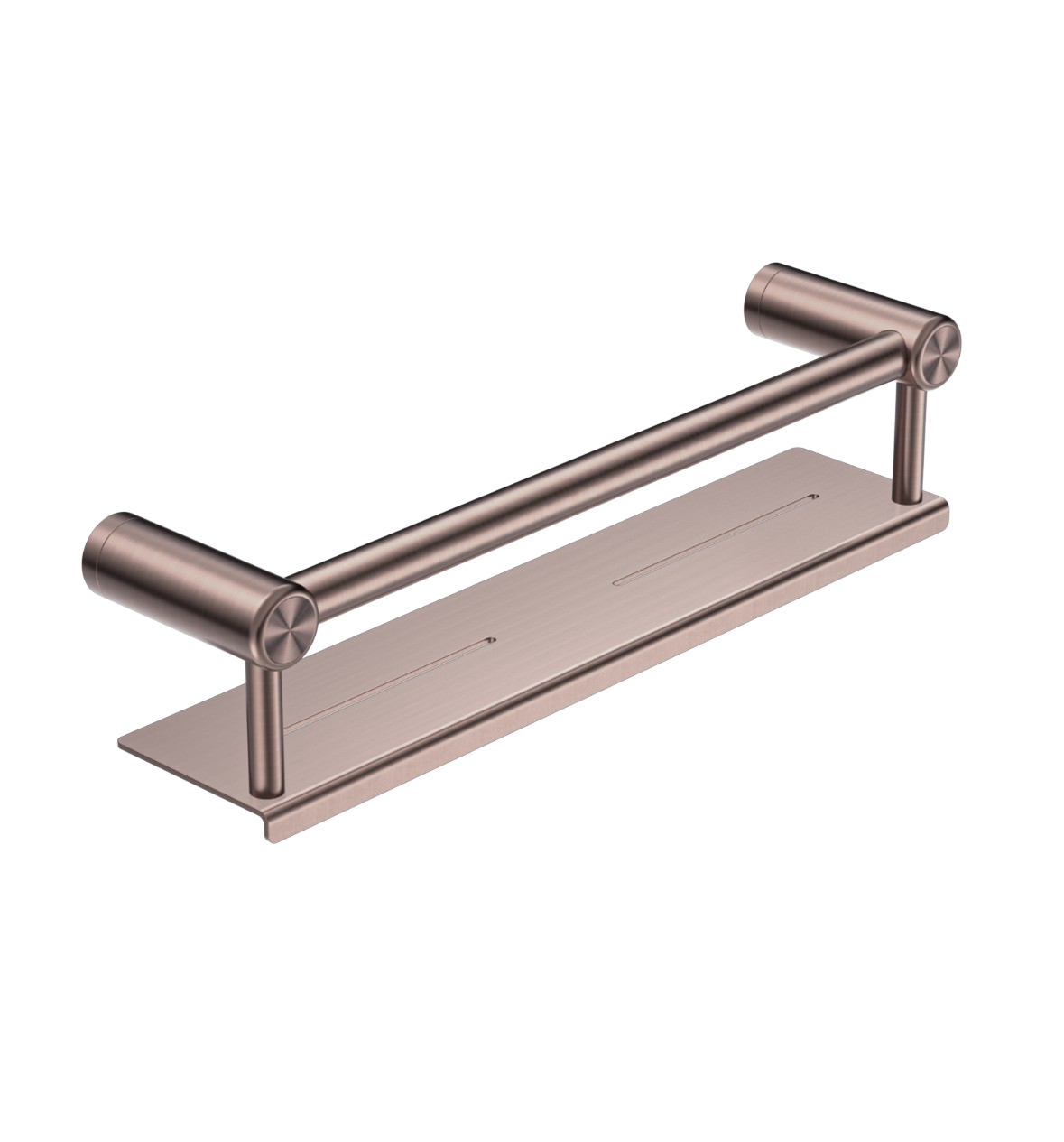 Owen &amp; Finch Care Shelf with Handle Brushed Satin Bronze PVD (OFCR2512cBZ)