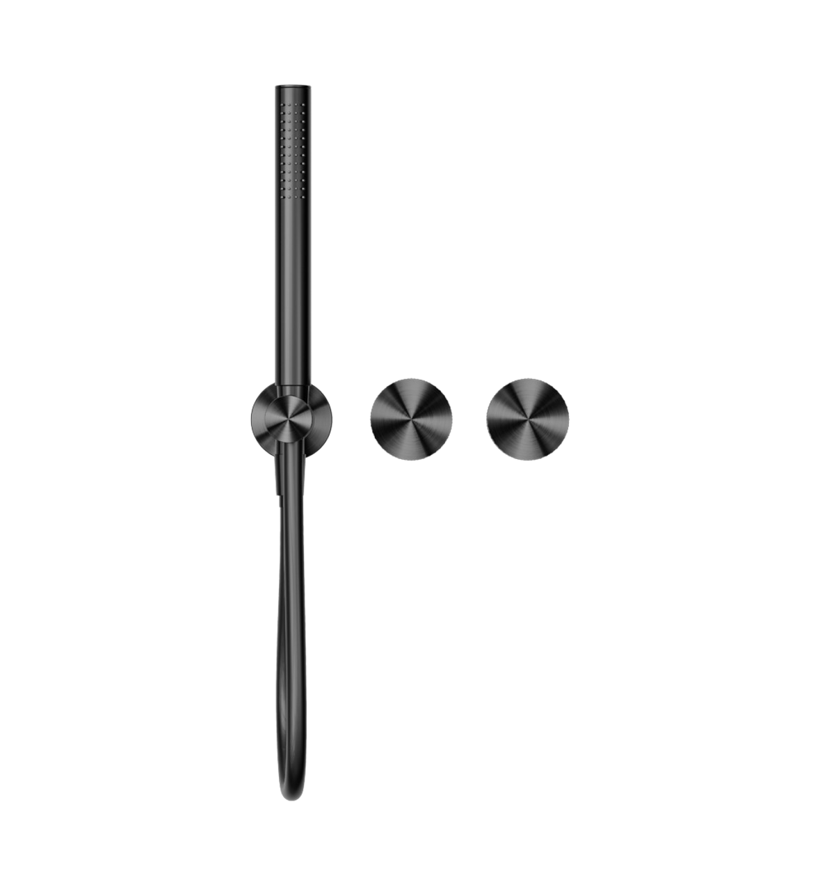 Owen &amp; Finch 3-Hole Progressive Shower Mixer with Bar Hand Shower Brushed Graphite PVD (OF252003dGR)