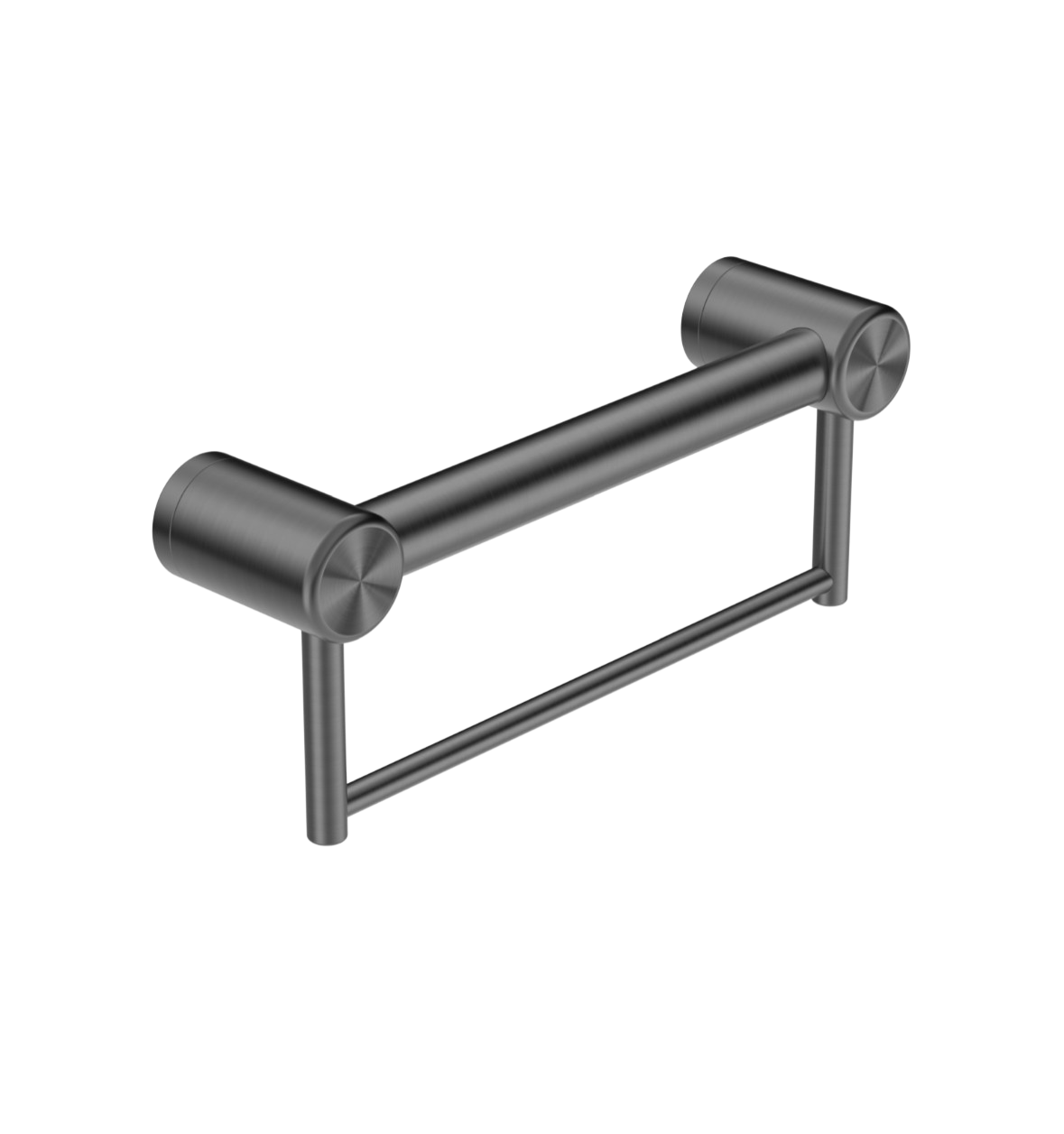 Owen &amp; Finch Care Towel Rack with Handle Gun Metal PVD (OFCR3212bGM)