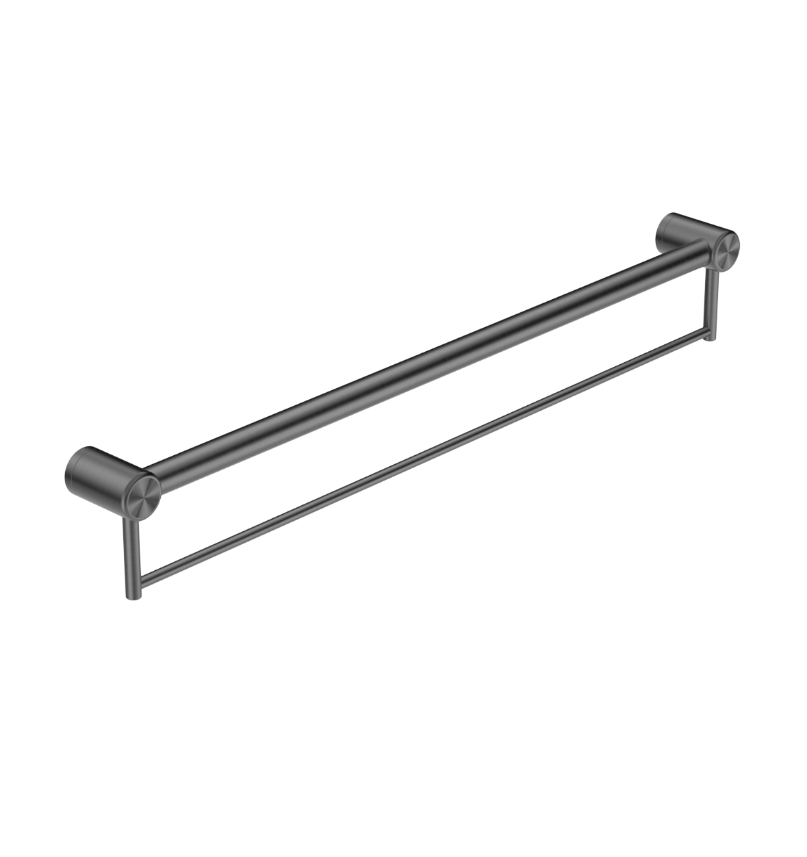Owen &amp; Finch Care Towel Rack with Handle Gun Metal PVD (OFCR3212bGM)