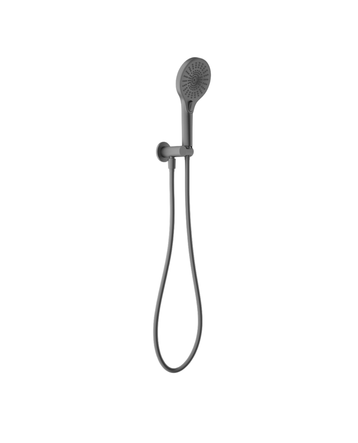 Owen &amp; Finch Brass Hand Shower – Brushed Graphite PVD | 3 settings &amp; luxurious diamond knurling (OF251905cGR)