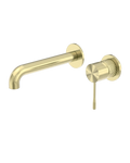 Owen &amp; Finch Brass 2-Hole Wall Mounted Mixer with Diamond Knurling – Brushed Champagne Gold PVD (OF251907bBG)