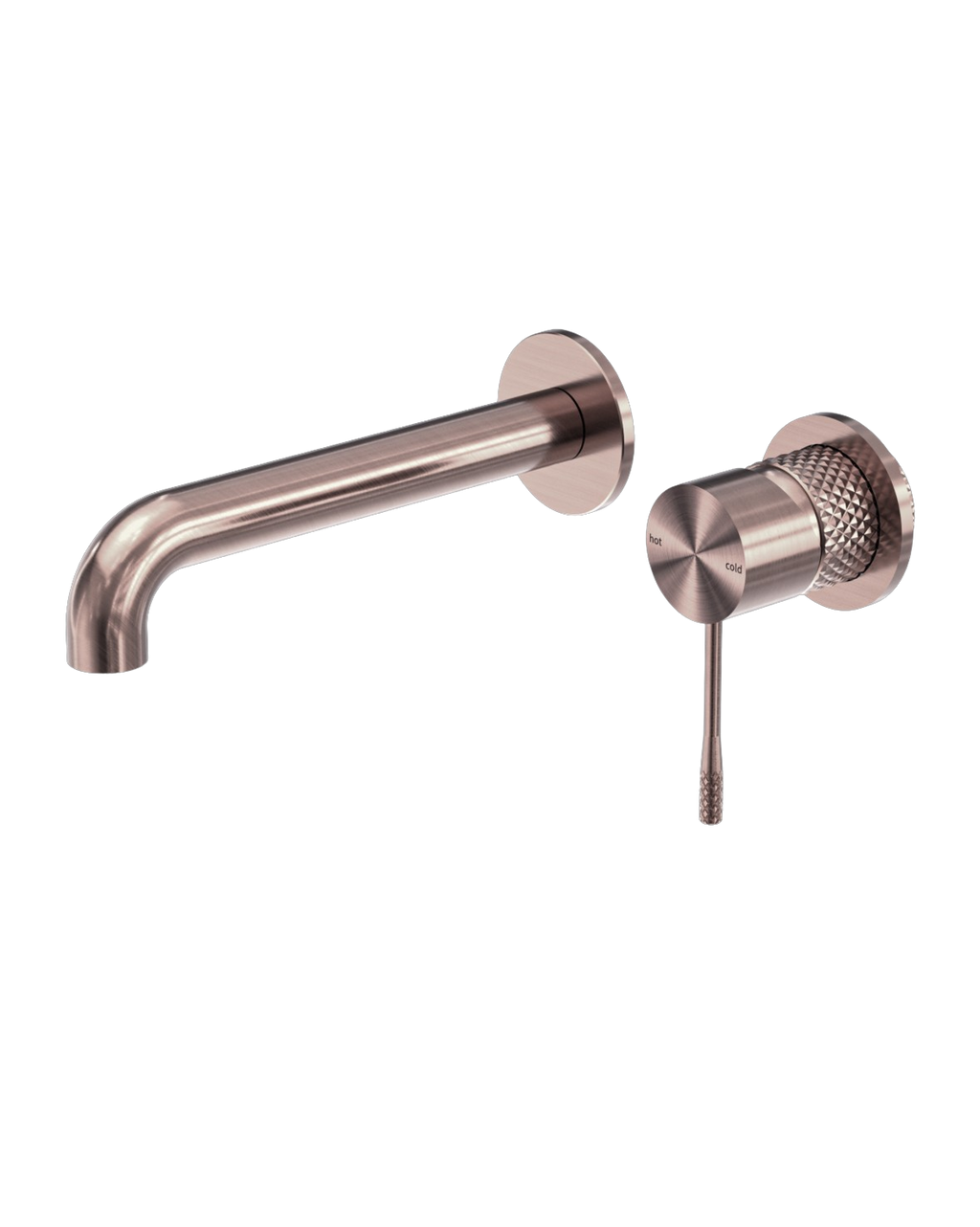 Owen &amp; Finch Brass 2-Hole Wall Mounted Mixer with Diamond Knurling – Brushed Satin Bronze PVD (OF251907bBZ)