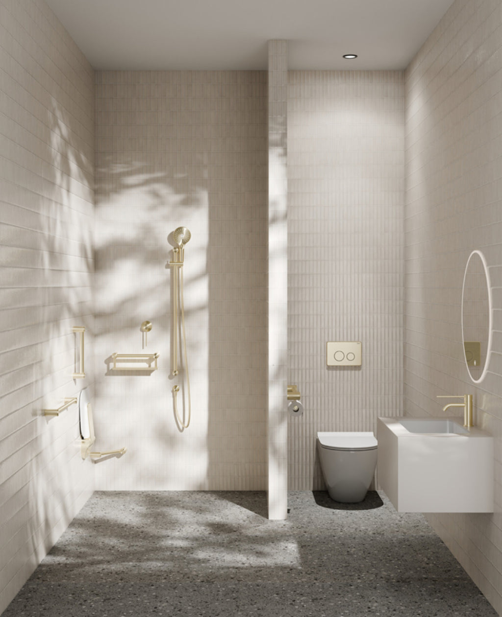 Owen &amp; Finch Care Basin Mixer 1-Hole Low Model Brushed Champagne Gold PVD (OF221901dBG)