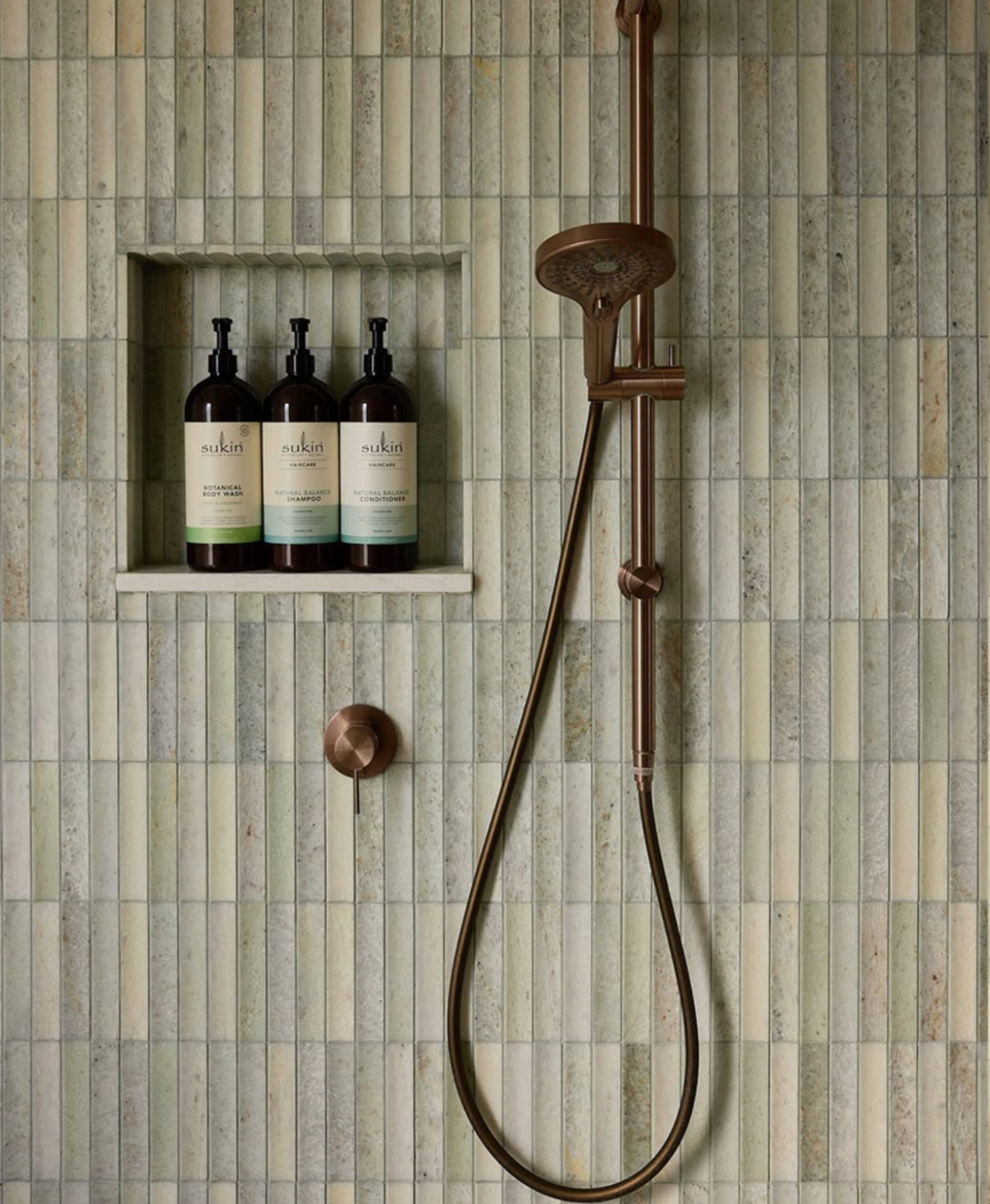 Owen &amp; Finch 1-Hole Built-in Mixer Tap with 80mm Rosette Brushed Satin Bronze PVD (OF221911BZ)